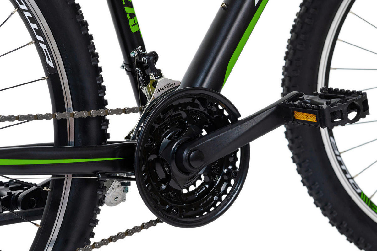 MOUNTAINBIKE 29 Zoll  - Schwarz/Grün, Basics, Metall (139/76/21cm) - KS Cycling