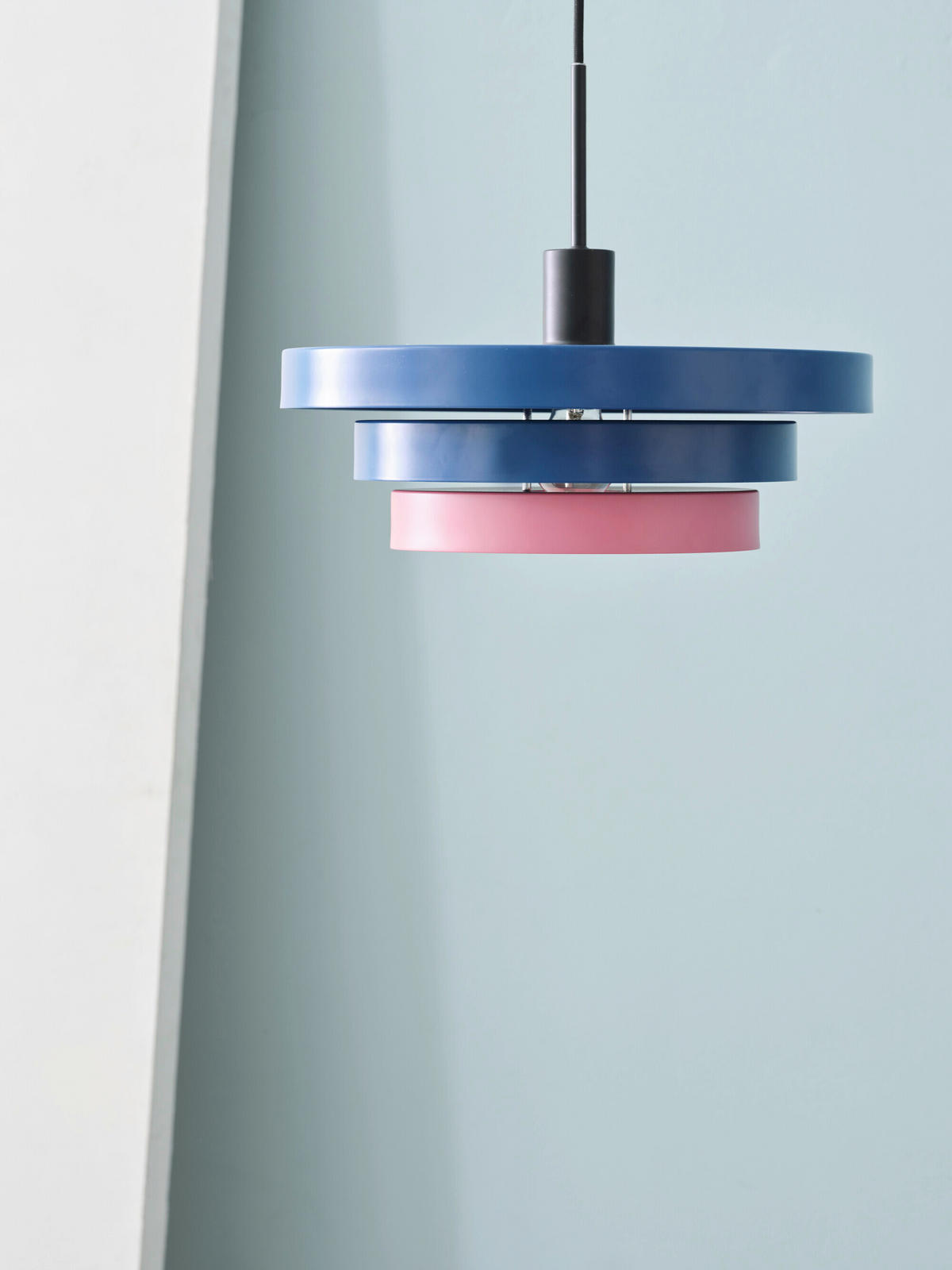 HÄNGELEUCHTE 40/136 cm  - Blau/Rosa, Basics, Metall (40/136cm) - Osram