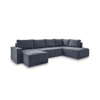 SJEDEĆA GARNITURA tekstil  tamno plava   - bijela/siva, Design, tekstil/plastika (156/322/194cm) - MID.YOU