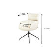 ARMLEHNSTUHL  Stoffauswahl, Sitzfläche 360° drehbar, automatische Rückholfunktion Webstoff  Schwarz, Beige  - Beige/Schwarz, Design, Textil/Metall (62/92/66cm) - Dieter Knoll