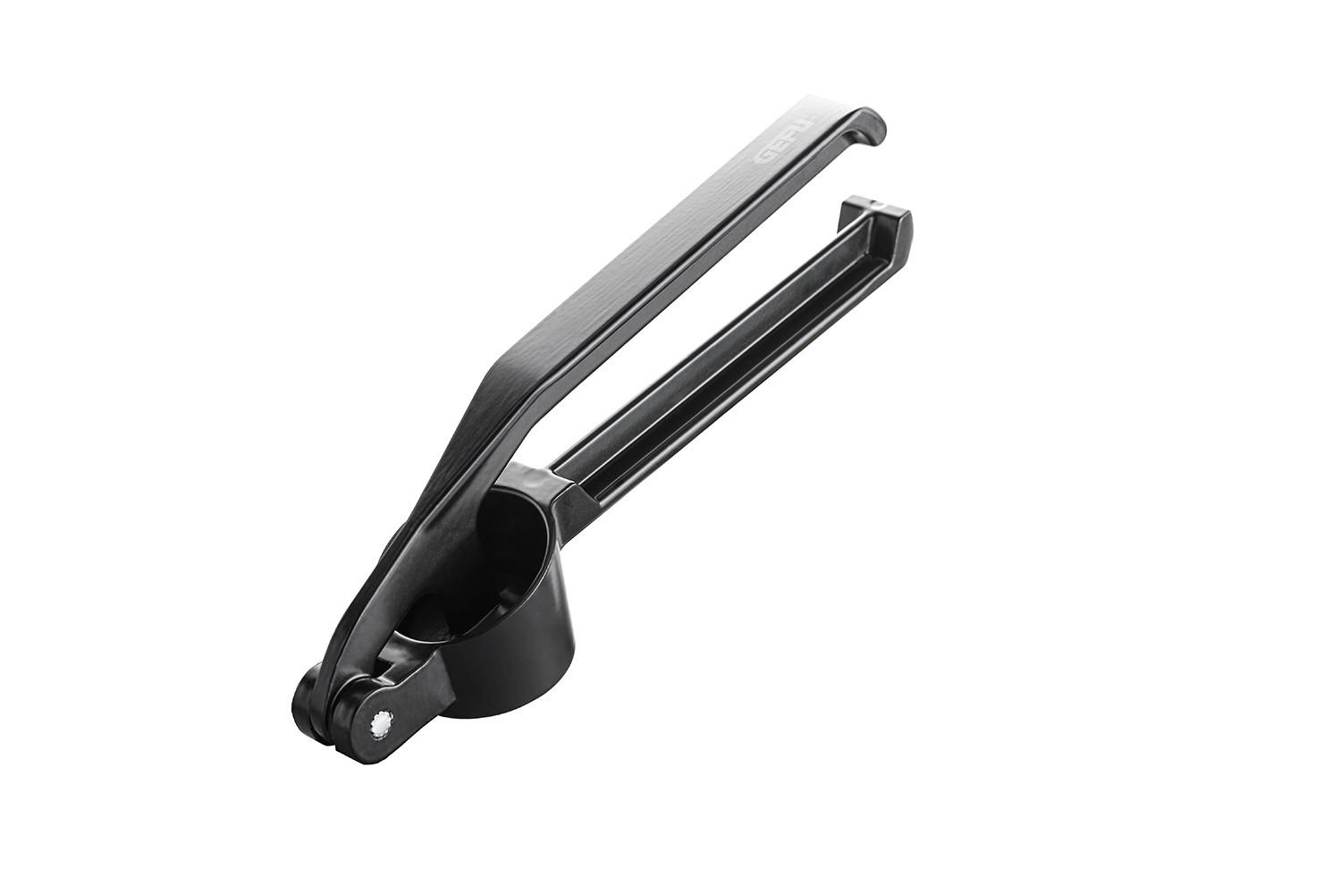 KNOBLAUCHPRESSE Presso  - Schwarz, Basics, Metall (3,2/14,9/4cm) - Gefu