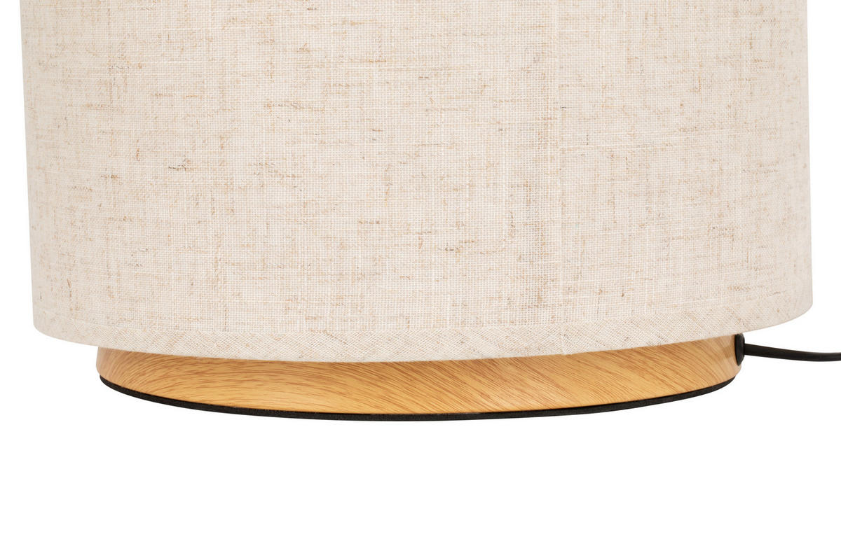 STEHLEUCHTE 30/83 cm    - Beige, Design, Kunststoff/Textil (30/83cm) - Collet's Monde