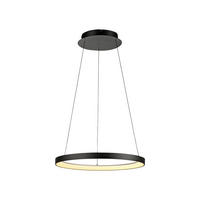 LED-HÄNGELEUCHTE Hoop 57/57/40-180 cm   - Schwarz, Design, Kunststoff/Metall (57/57/40-180cm) - Paul Neuhaus