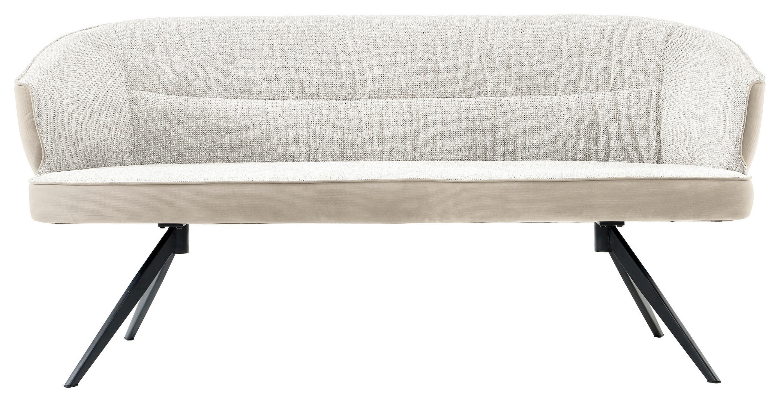 KLUPA  crna, bež, cappuccino  drvo, metal, tekstil      - cappuccino/bež, Lifestyle, drvo/metal (180/86/71cm) - Livetastic