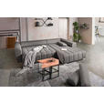 ECKSOFA in Webstoff Braun, Grau  - Silberfarben/Braun, Design, Kunststoff/Textil (304/218cm) - Carryhome