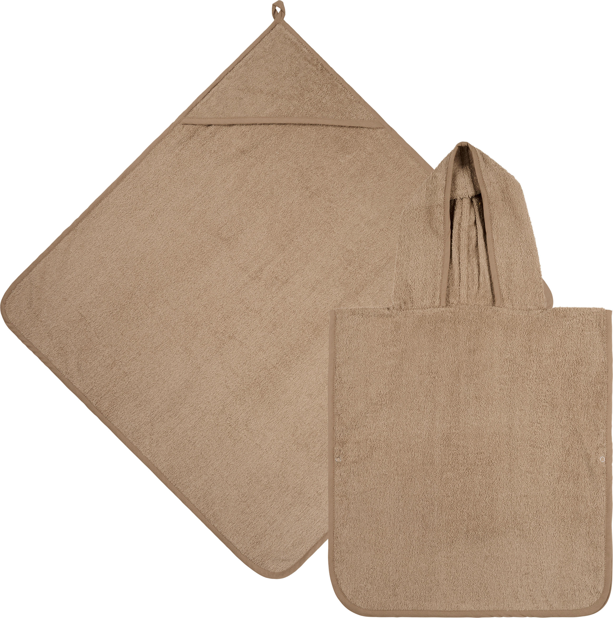 FROTTIERSET Taupe 2-teilig  - Taupe, Basics, Textil - My Baby Lou