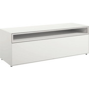 LOWBOARD 128/44,8/44,8 cm - Schwarz/Weiß, Design, Holzwerkstoff (128/44,8/44,8cm) - Now by Hülsta