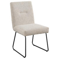 STUHL - Beige/Schwarz, Design, Textil/Metall (51,5/92,5/65cm) - SetOne by Musterring