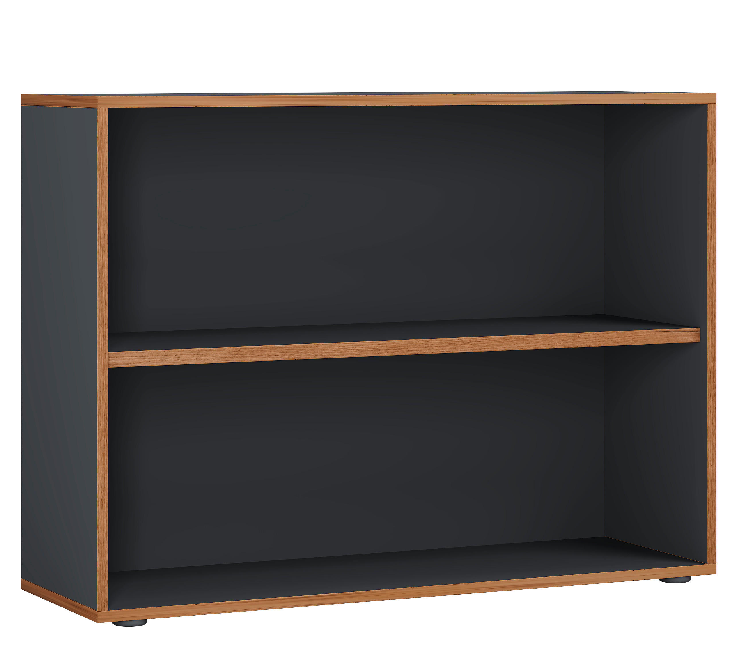 AKTENREGAL 100/74/33 cm  - Honigeiche/Anthrazit, Design, Holzwerkstoff/Kunststoff (100/74/33cm) - MID.YOU