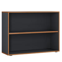 AKTENREGAL 100/74/33 cm  - Honigeiche/Anthrazit, Design, Holzwerkstoff/Kunststoff (100/74/33cm) - MID.YOU