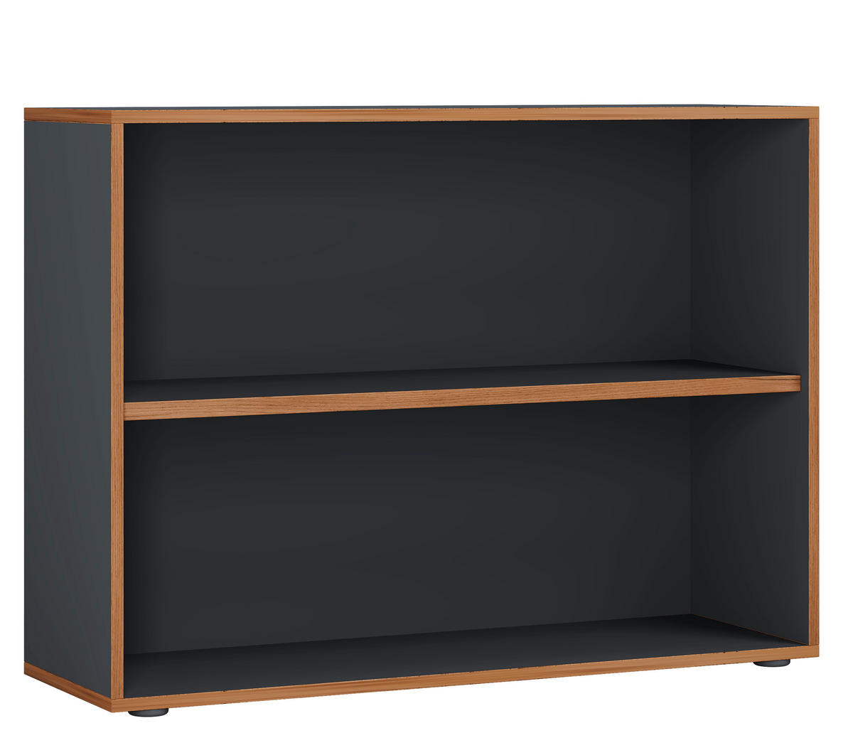 AKTENREGAL 100/74/33 cm  - Honigeiche/Anthrazit, Design, Holzwerkstoff/Kunststoff (100/74/33cm) - MID.YOU