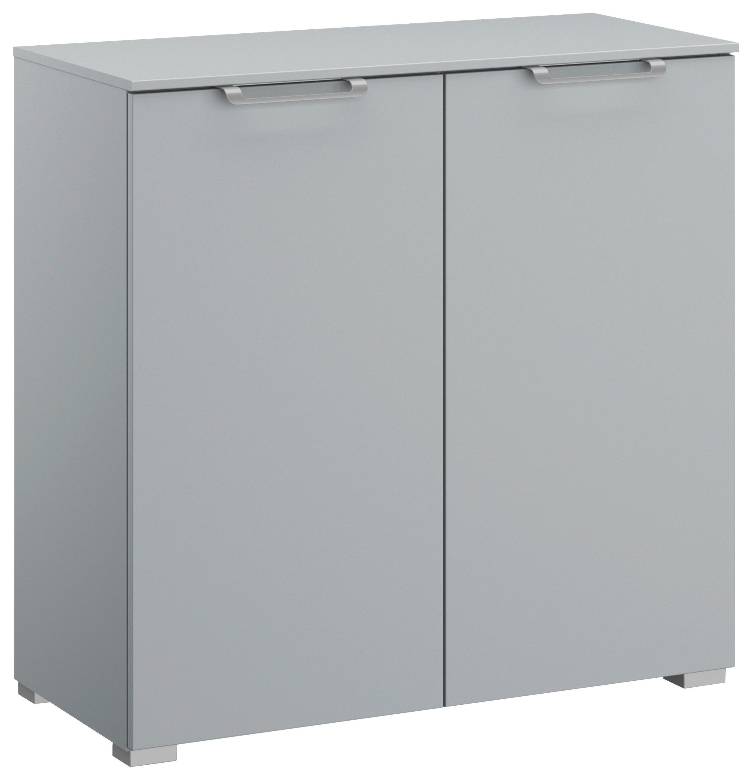 KOMMODE 80/81/42 cm Hellgrau  - Silberfarben/Hellgrau, Design, Holzwerkstoff/Kunststoff (80/81/42cm) - Novel