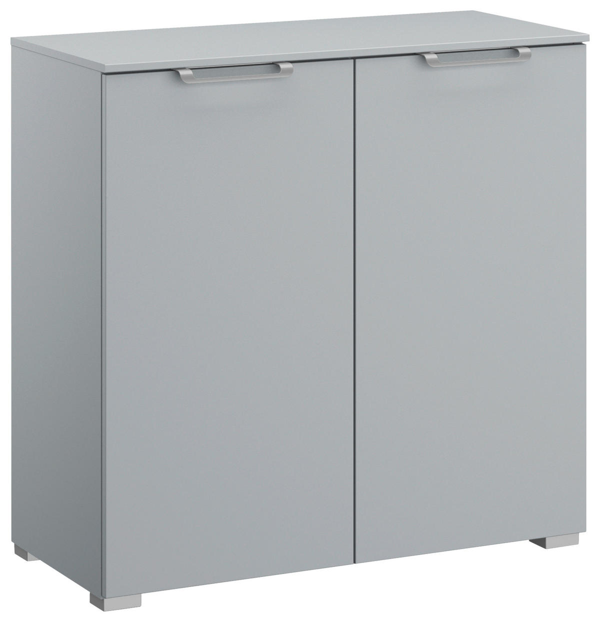 KOMMODE 80/81/42 cm Hellgrau  - Silberfarben/Hellgrau, Design, Holzwerkstoff/Kunststoff (80/81/42cm) - Novel