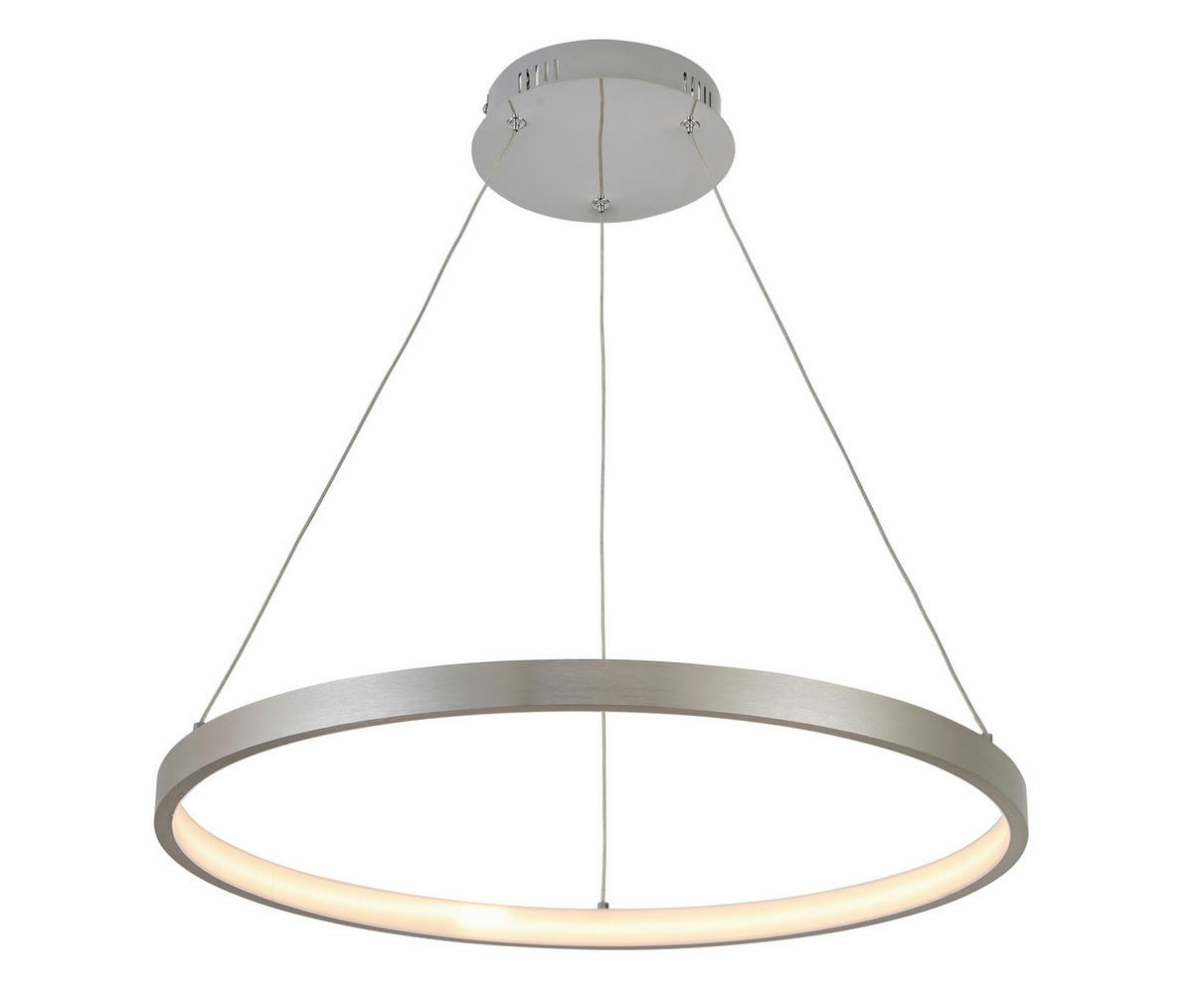 LED-HÄNGELEUCHTE 60/120 cm  - Alufarben, Design, Kunststoff/Metall (60/120cm) - Novel