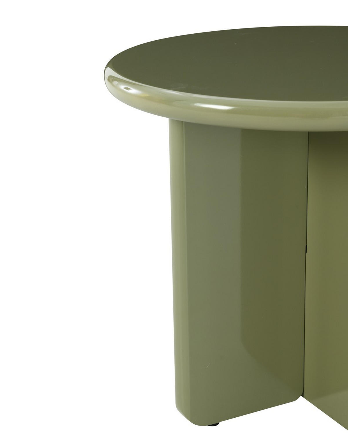 COUCHTISCH 50/50/45 cm rund Grün  - Grün, Design, Holzwerkstoff (50/50/45cm) - MID.YOU