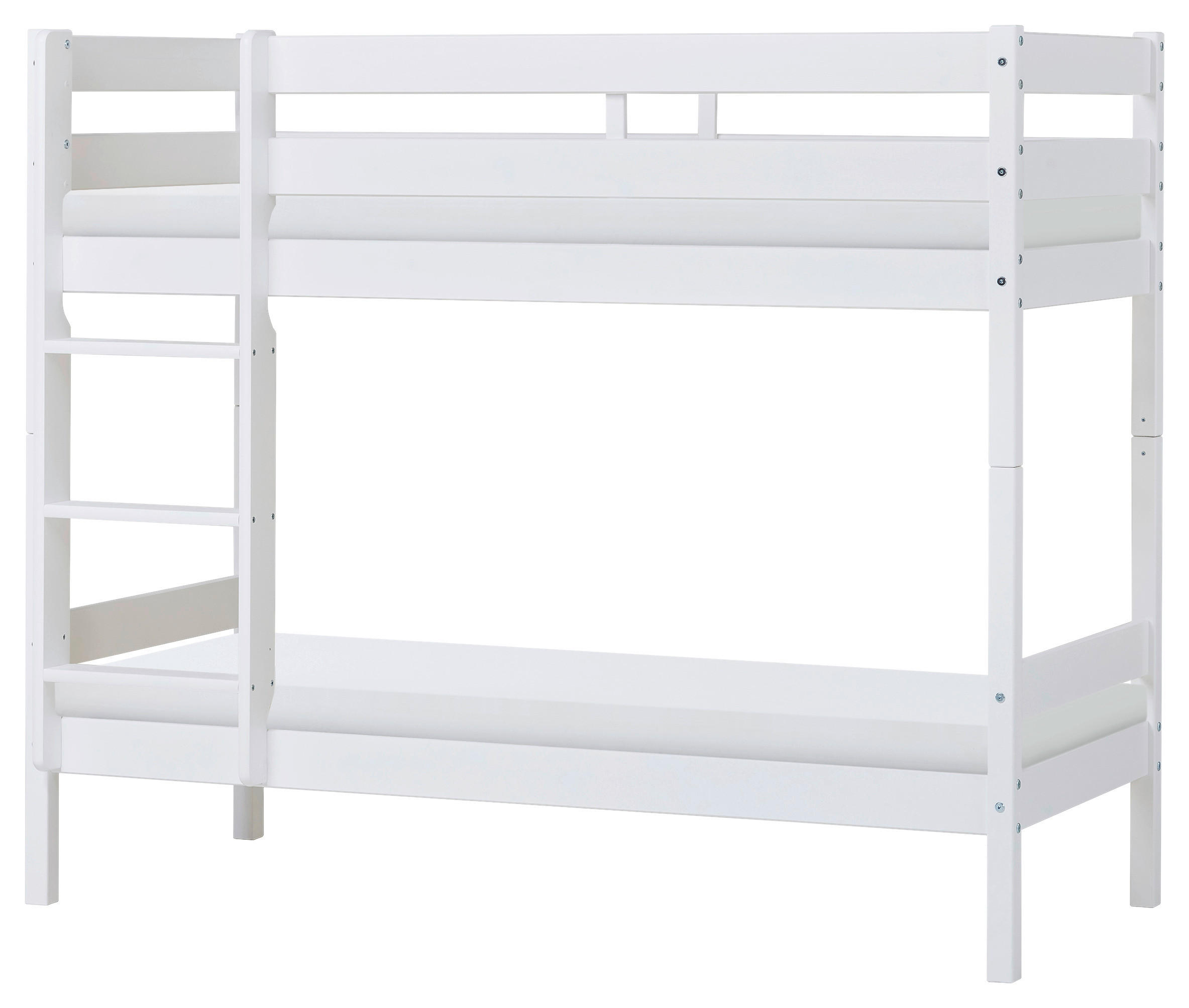ETAGENBETT 70/160 cm Weiß  - Naturfarben/Weiß, MODERN, Holz (70/160cm) - MID.YOU