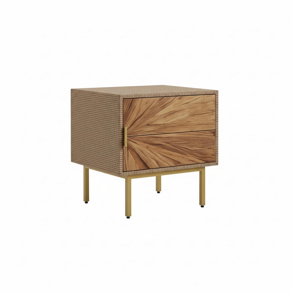 NACHTKÄSTCHEN 40/50/35 cm  in Goldfarben, Messingfarben  - Messingfarben/Goldfarben, MODERN, Holz/Holzwerkstoff (40/50/35cm) - MID.YOU