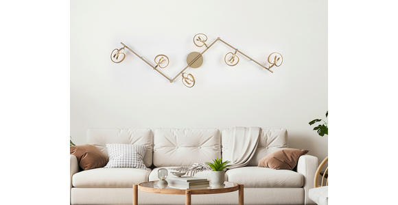 DECKENLEUCHTE 180/14/23,2 cm  - Weiß/Cappuccino, Trend, Kunststoff/Metall (180/14/23,2cm) - Novel