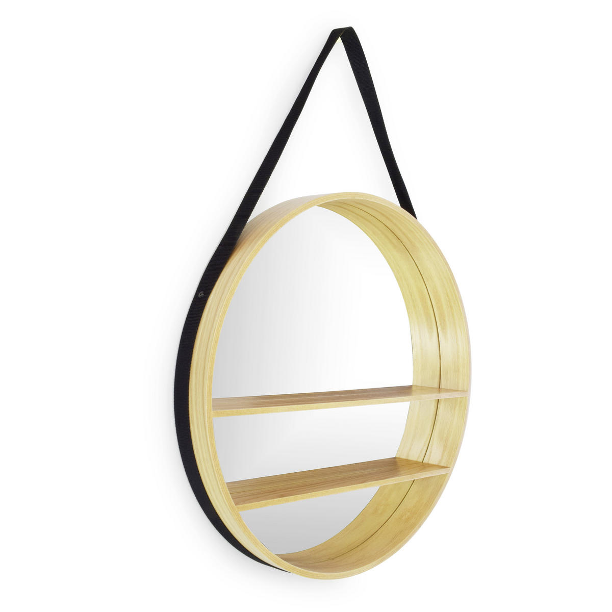 NÁSTENNÉ ZRKADLO 58,5/48/7 cm  - farba duba, Design, drevo/kompozitné drevo (58,5/48/7cm) - Carryhome