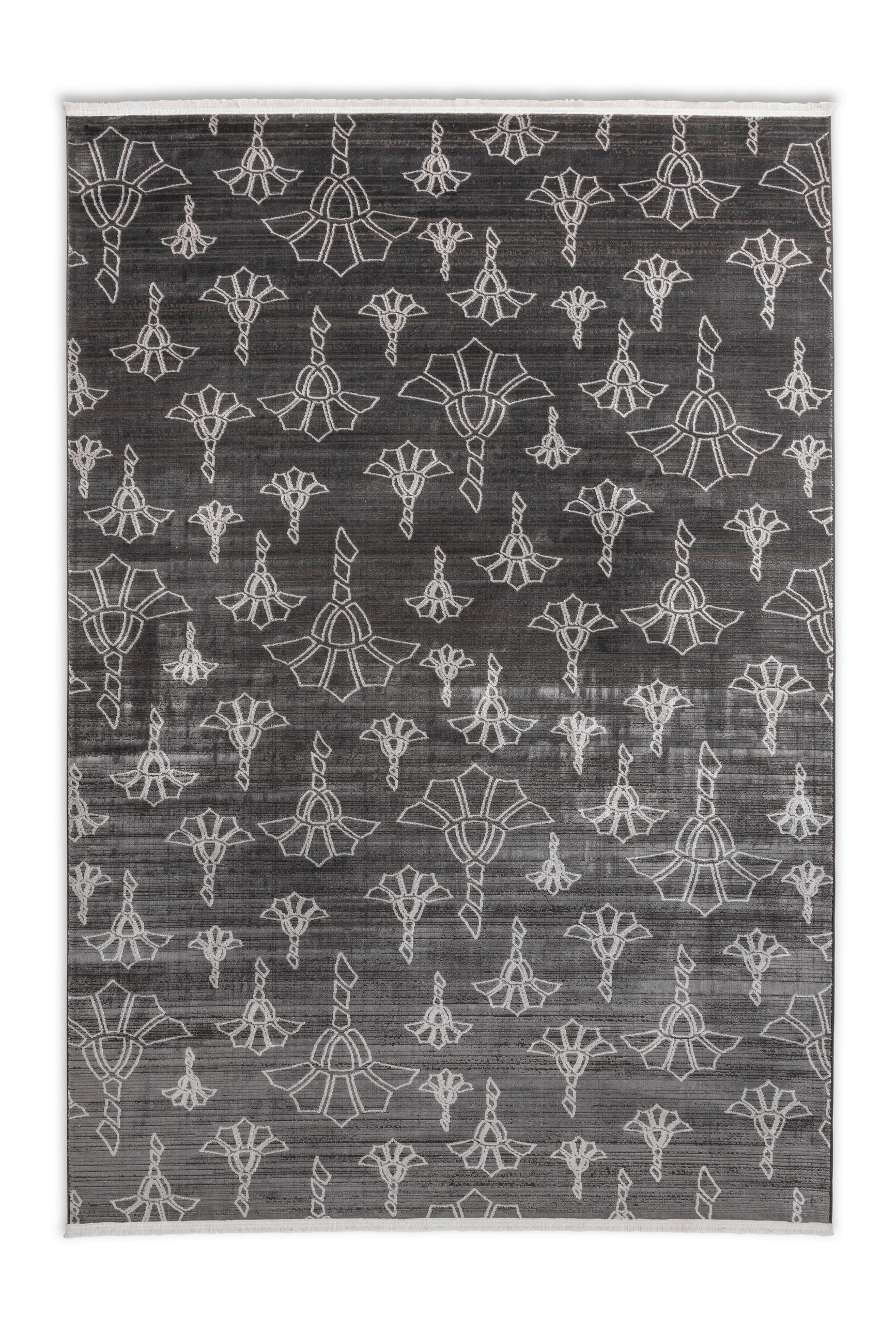 WEBTEPPICH 140/200 cm New Cornflower Anthrazit rechteckig  - Anthrazit, KONVENTIONELL, Textil (140/200cm) - Joop!