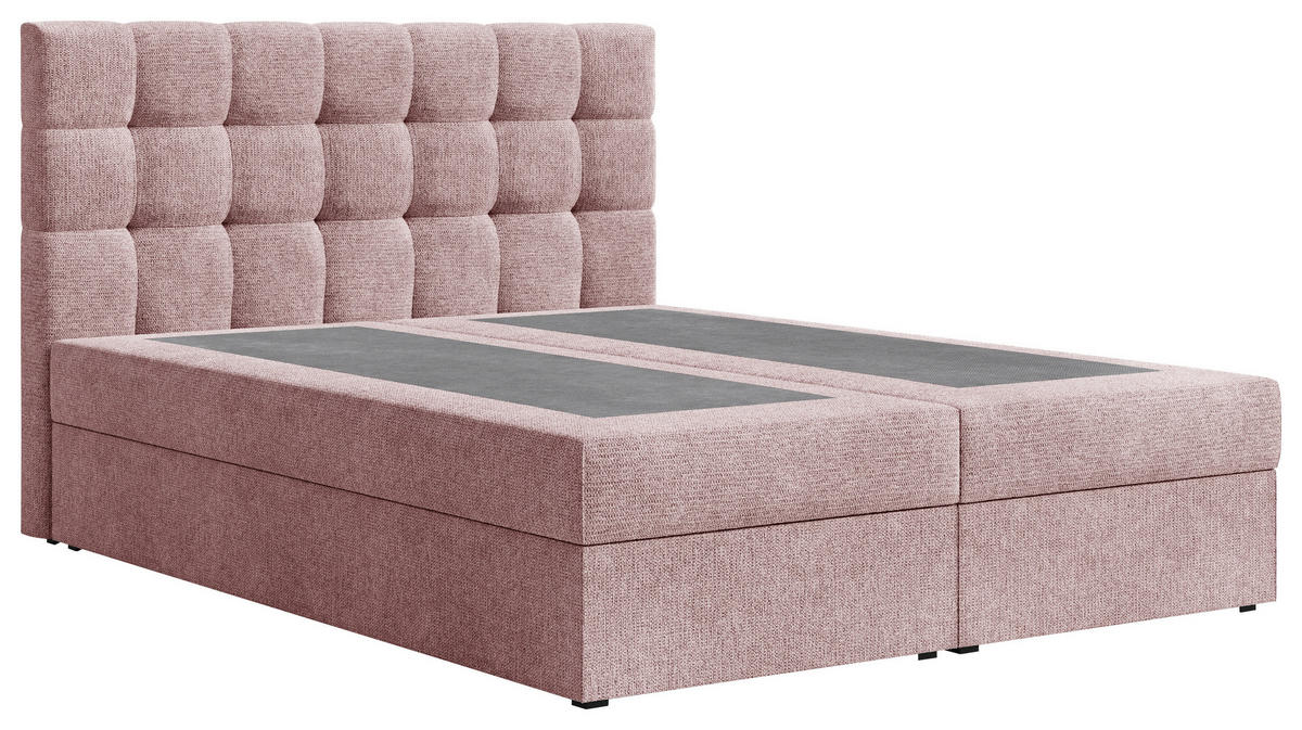 BOXBETT 140/200 cm,  in Kupferfarben, Bettkasten, Topper,  - Schwarz/Kupferfarben, MODERN, Holz/Kunststoff (140/200cm) - MID.YOU