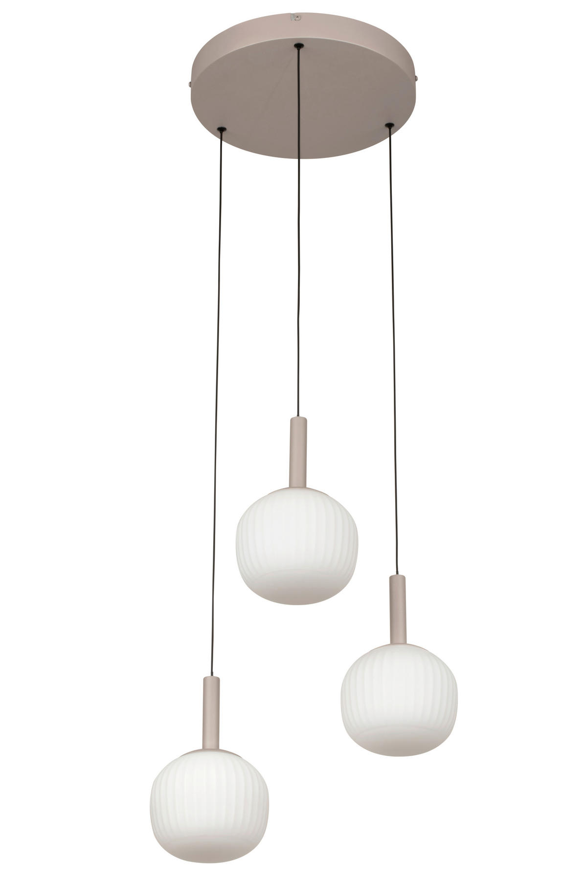 ZÁVĚSNÉ LED SVÍTIDLO, 43/150 cm  - bílá, Design, kov/sklo (43/150cm) - Novel
