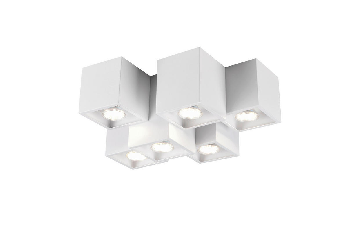 TAKLAMPA Fernando  - vit, Design, metall (37/15/30cm) - Trio Leuchten