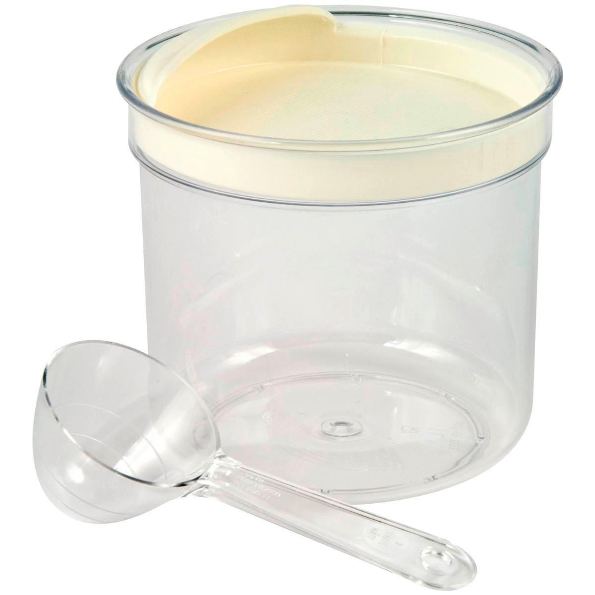RECIPIENT ALIMENTE VRAC   - transparent, Basics, plastic (13/13/12cm)
