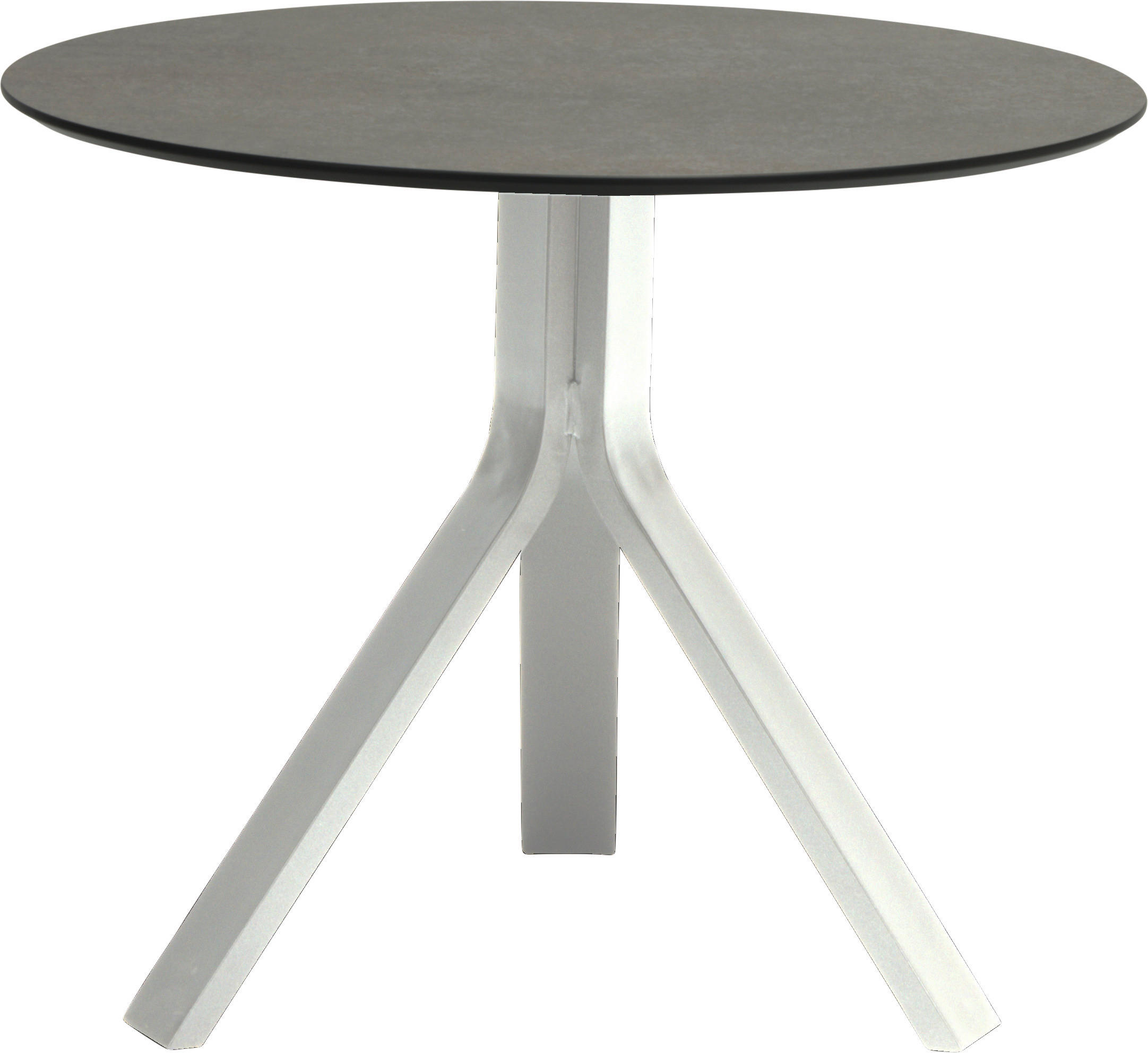GARTENBEISTELLTISCH 65/65/53 cm Metall, Kunststoff  - Weiß/Grau, Design, Kunststoff/Metall (65/65/53cm) - Stern