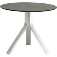 GARTENBEISTELLTISCH 65/65/53 cm Metall, Kunststoff  - Weiß/Grau, Design, Kunststoff/Metall (65/65/53cm) - Stern