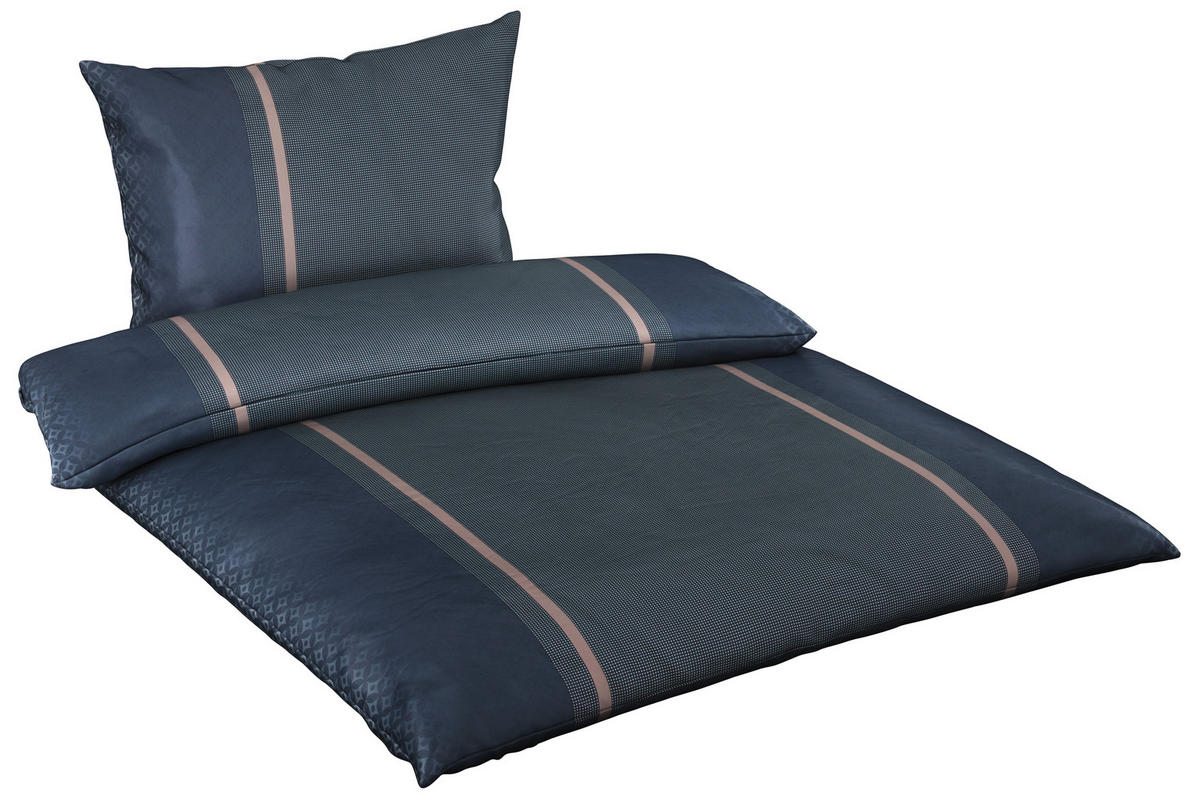 BETTWÄSCHE Makosatin 140/200 cm  - Anthrazit/Graphitfarben, Basics, Naturmaterialien/Textil (140/200cm) - Joop!