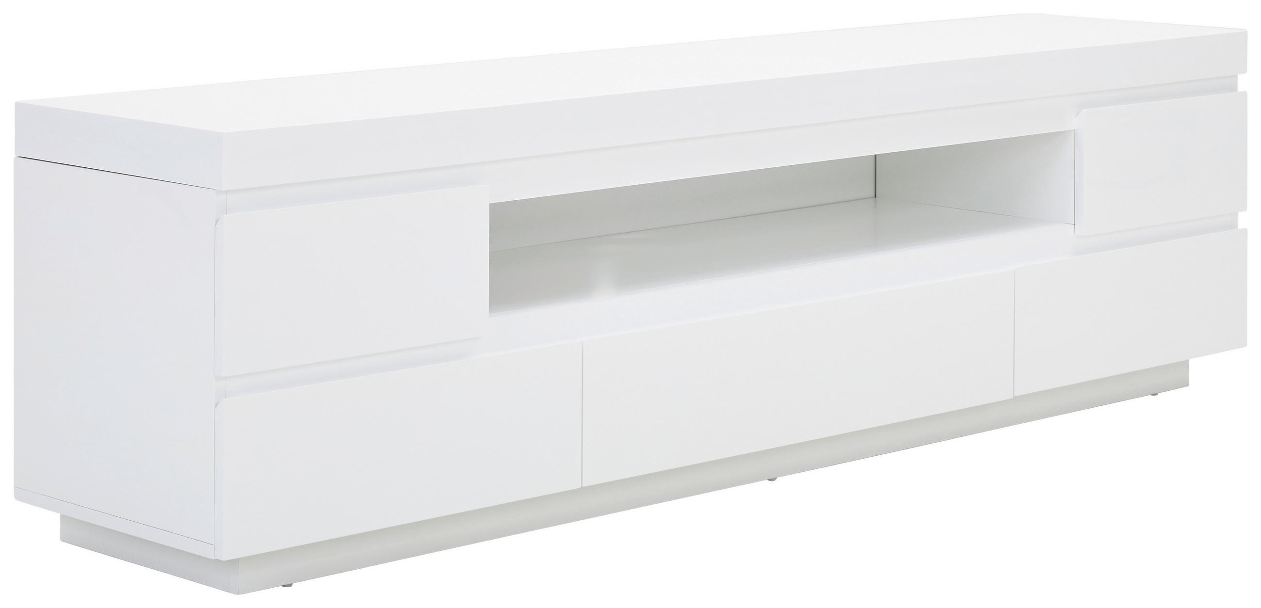 LOWBOARD  in 175/50/40 cm  - Weiß Hochglanz, Design, Holzwerkstoff (175/50/40cm) - Xora