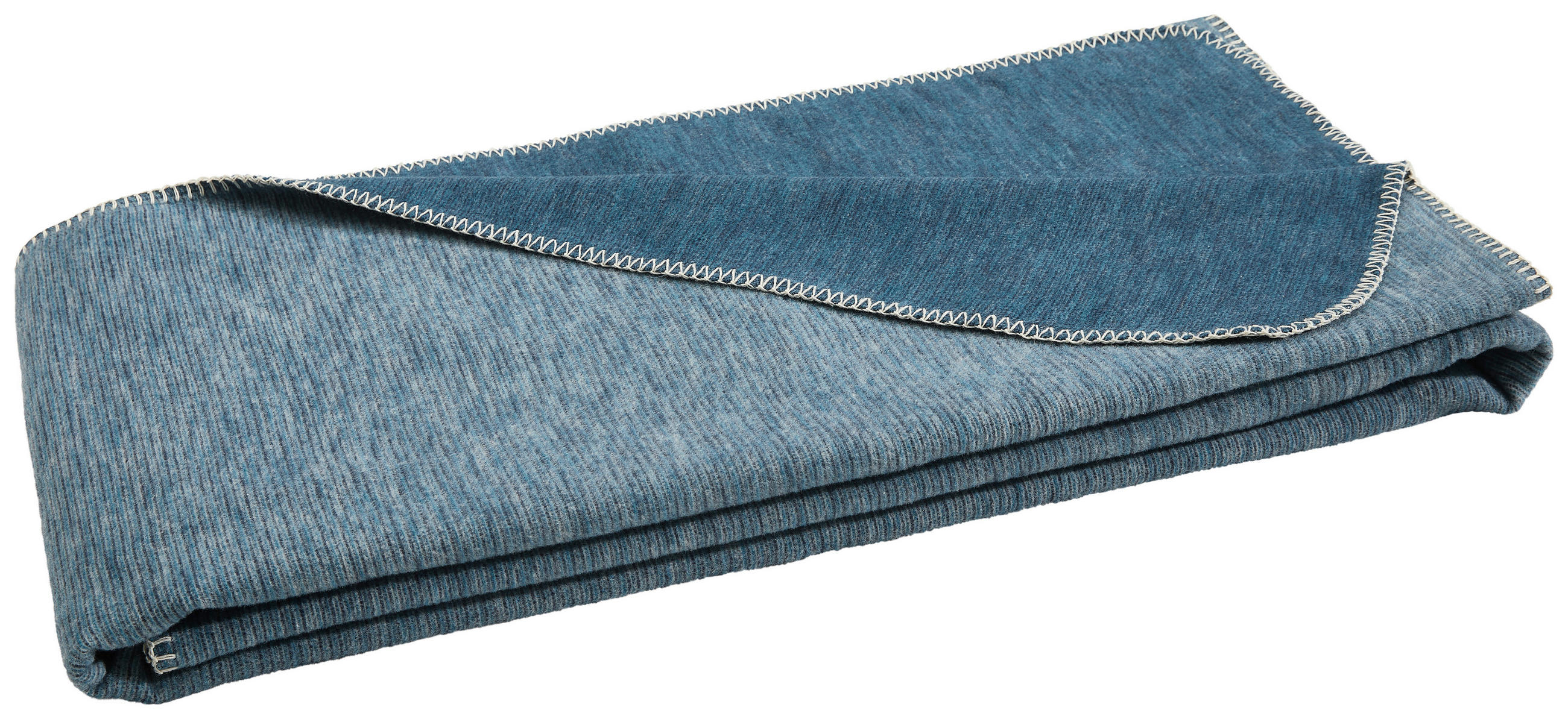 PLAID LEELA 140/200 cm  - Dunkelblau, Natur, Textil (140/200cm) - Bio:Vio