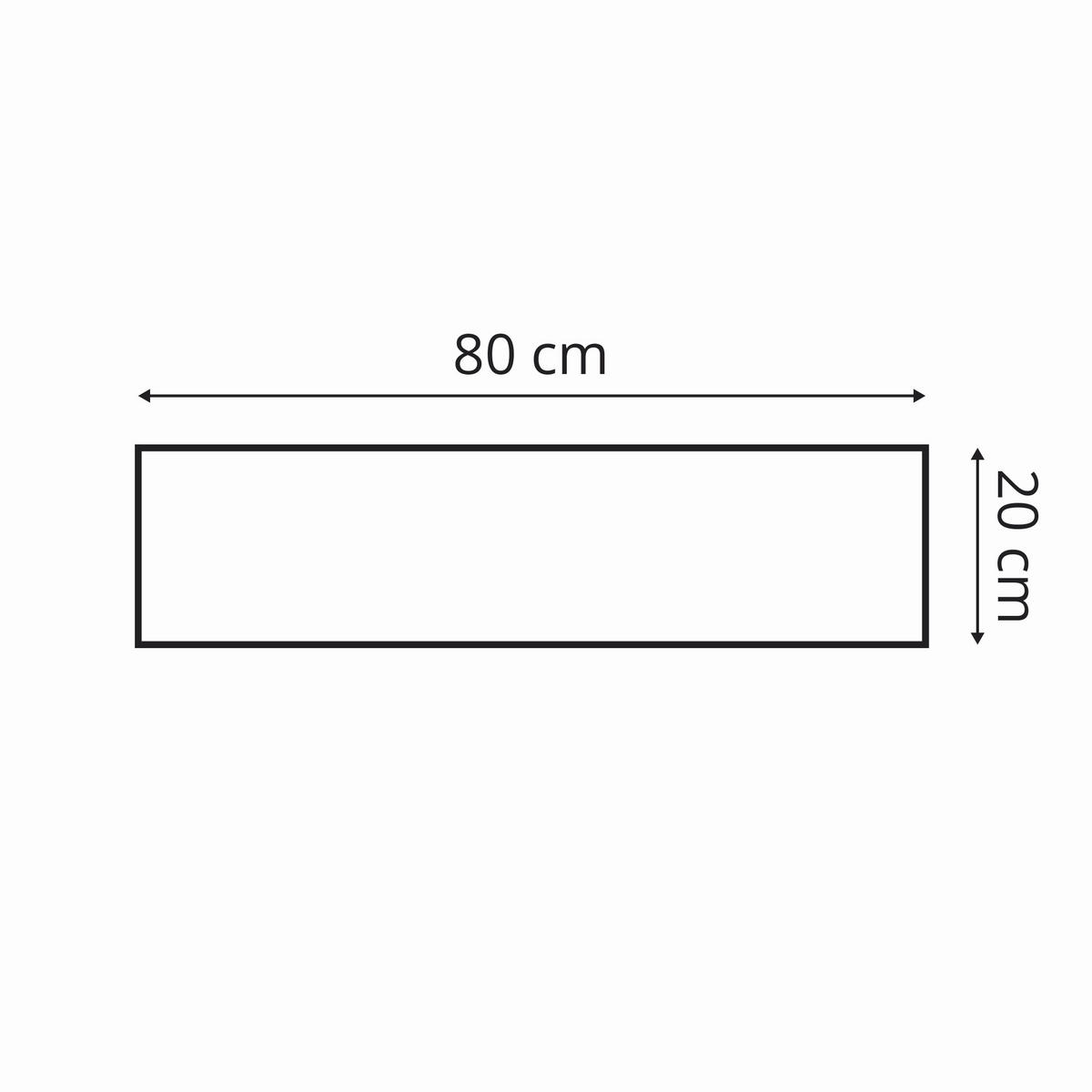WANDPANEEL 80/20/2.5 cm  - Grau, Basics, Kunststoff/Textil (80/20/2.5cm)