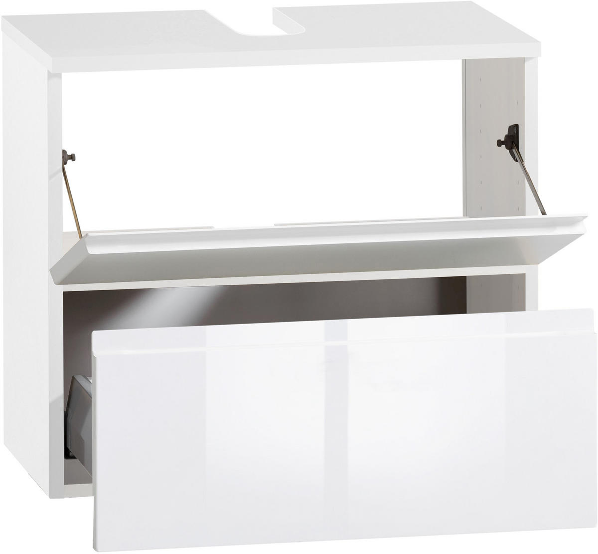 WASCHBECKENUNTERSCHRANK 60/53/35 cm  - Weiß, Design, Holzwerkstoff (60/53/35cm) - Xora