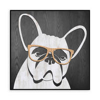 HOLZBILD Tiere 55/55 cm  - Multicolor/Schwarz, Design, Papier/Holzwerkstoff (55/55cm) - Monee