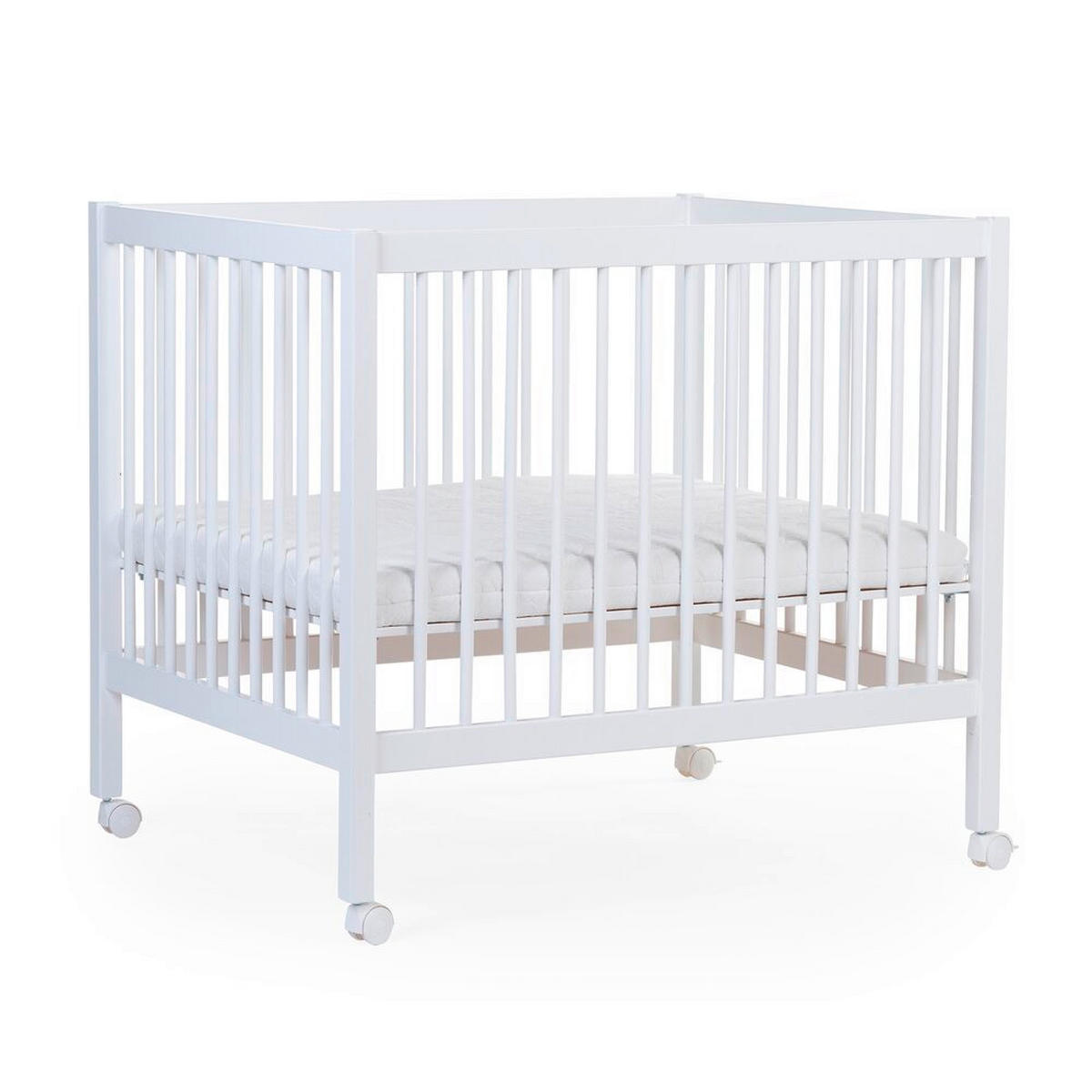 LAUFGITTER Playpen 97 2023  98/78/82 cm  - Weiß, KONVENTIONELL, Holz/Kunststoff (98/78/82cm) - Childhome