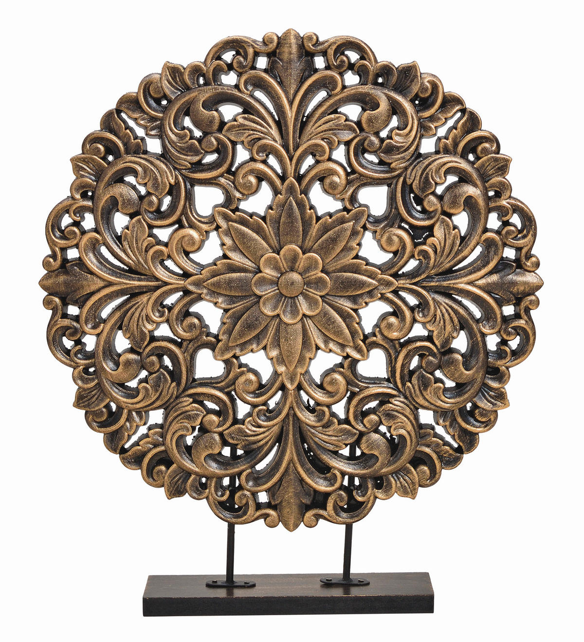 SKULPTUR - Schwarz, Basics, Holz (40/45/7cm)