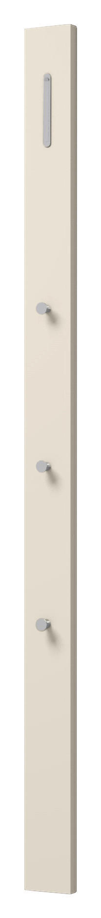 GARDEROBENPANEEL Chromfarben, Sandfarben - Sandfarben/Chromfarben, Design, Metall (10/165/5cm) - Moderano