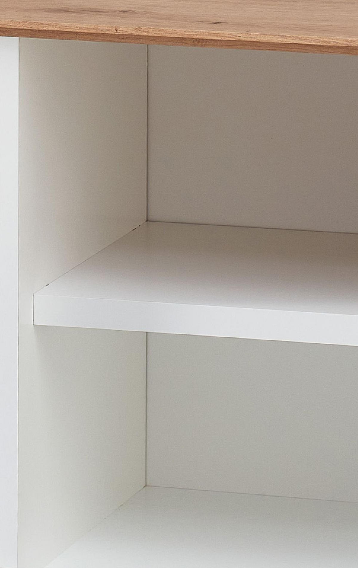 GARDEROBE 3-teilig  in 155/188/37 cm  - Weiß/Eiche Artisan, Design, Holzwerkstoff (155/188/37cm) - Voleo