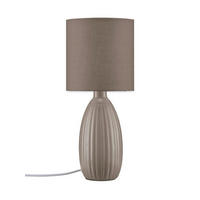 TISCHLEUCHTE Uno 16/37/16 cm   - Goldfarben/Cappuccino, Trend, Keramik/Metall (16/37/16cm) - PR Home