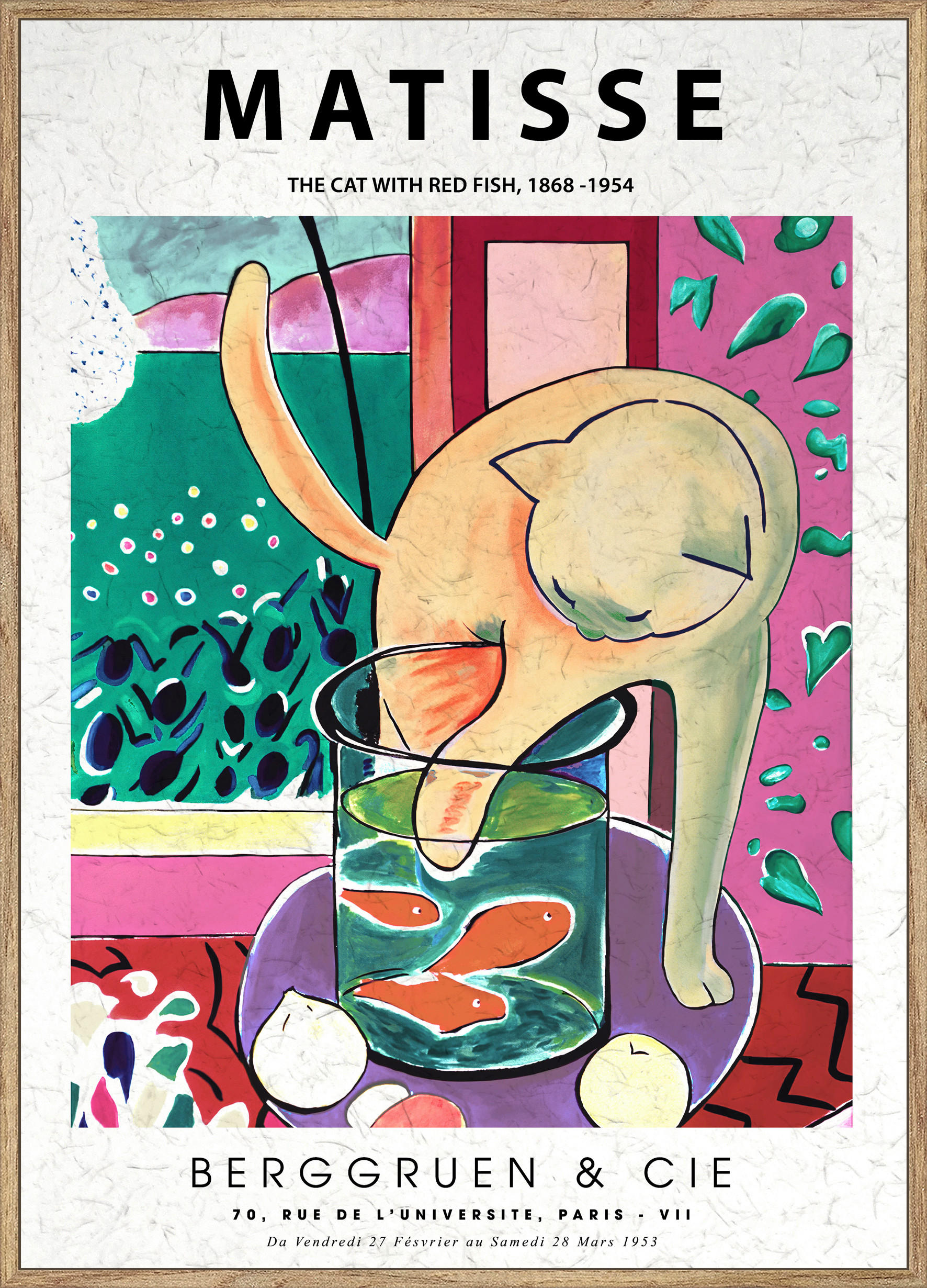 Monee UMELECKÁ TLAČ, abstraktné, zvieratá, 51,2/71,2 cm