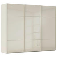 SCHWEBETÜRENSCHRANK 242/223/68 cm,  in Champagner, 3 Tür(en)  - Champagner, KONVENTIONELL, Glas/Holzwerkstoff (242/223/68cm) - Novel