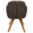 ARMLEHNSTUHL  in Webstoff  - Eichefarben/Braun, Design, Holz/Textil (59/90/64cm) - Linea Natura