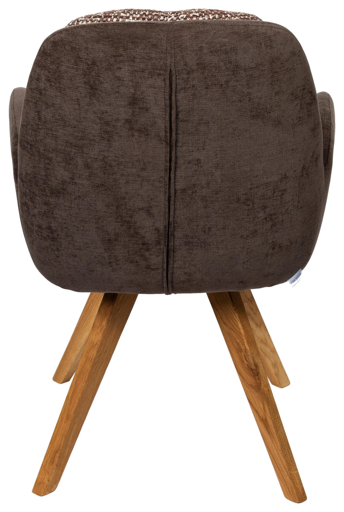 ARMLEHNSTUHL  in Webstoff  - Eichefarben/Braun, Design, Holz/Textil (59/90/64cm) - Linea Natura