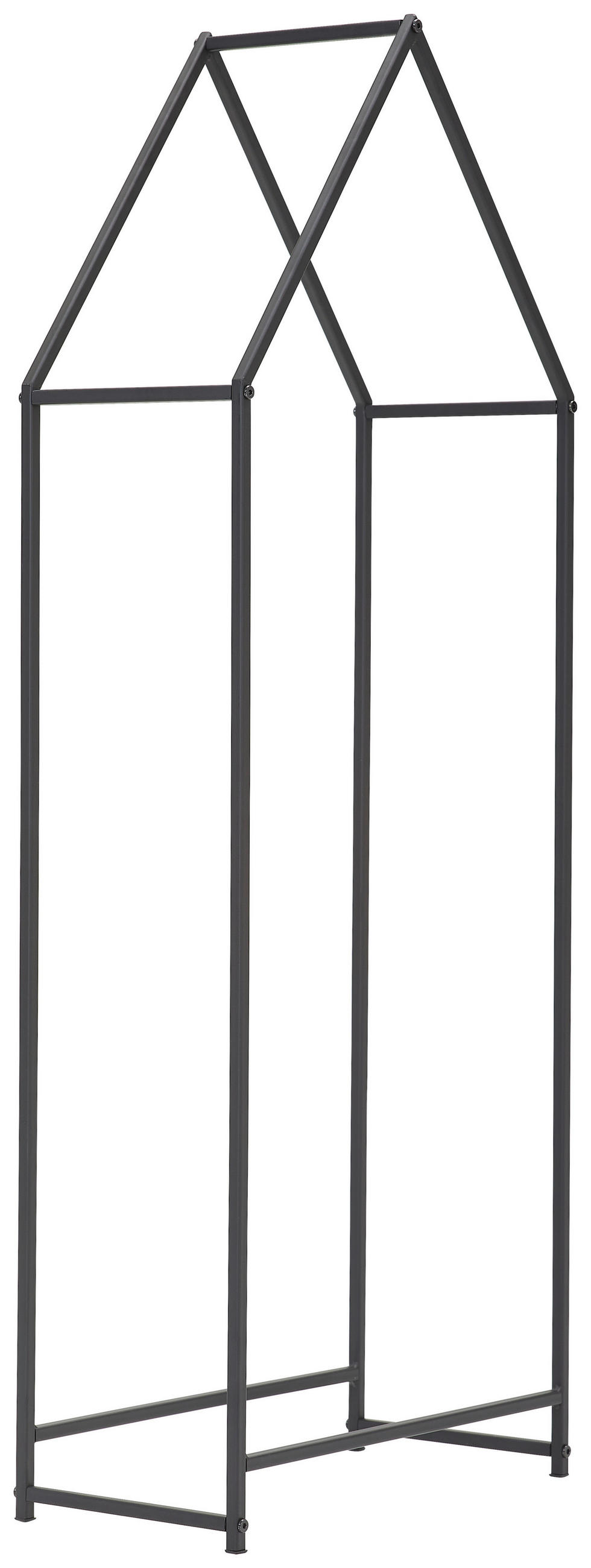 KAMINHOLZREGAL 45/121/23 cm  Metall  - Schwarz, Basics, Metall (45/121/23cm) - Landscape