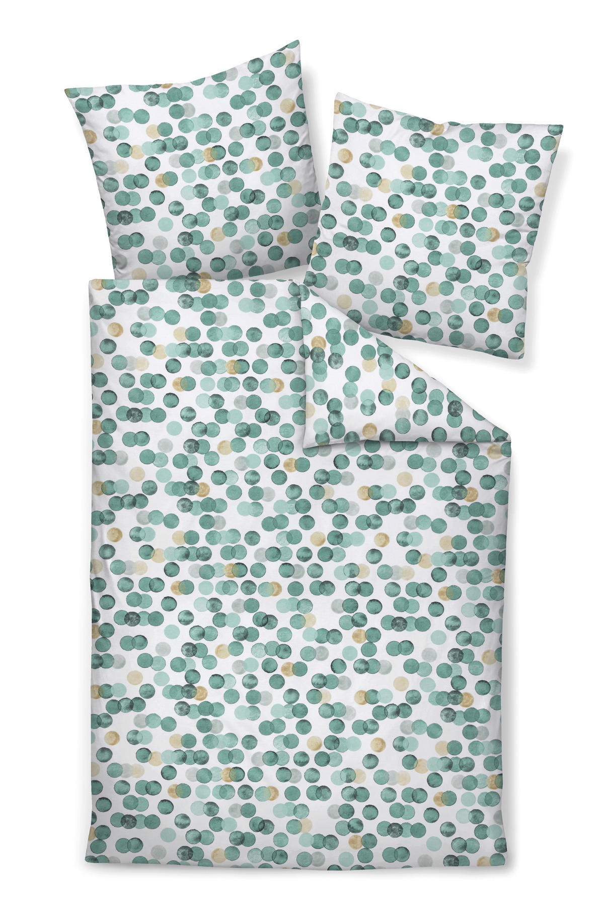 BETTWÄSCHE Biber 155/200 cm  - Waldgrün, Design, Textil (155/200cm) - Janine
