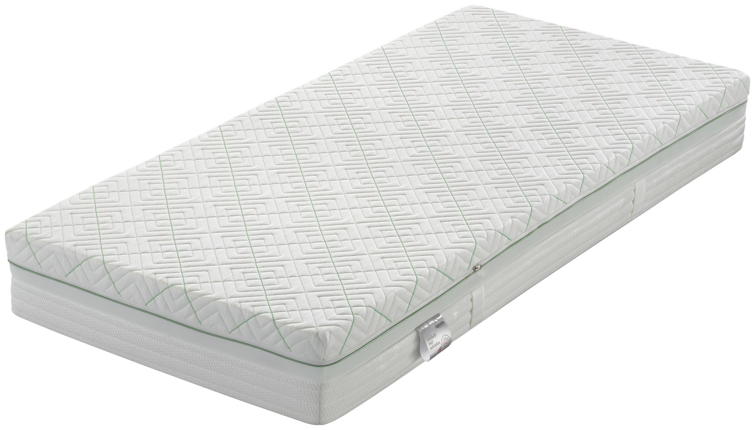 LEŽIŠČE IZ UDOBNE PENE 90/200 cm  - bela, Basics, tekstil/naravni materiali (90/200cm) - Optimo