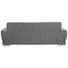 DREISITZER-SOFA Webstoff Dunkelgrau - Dunkelgrau/Silberfarben, Design, Holz/Textil (218/78/97cm) - CARRYHOME