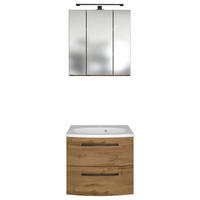 BADEZIMMER 60 cm  - Weiss/Eichefarben, Modern, Keramik/Holzwerkstoff (60cm) - Held